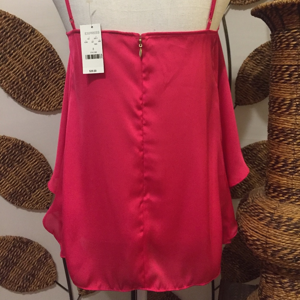 NWT Express Draped Top 2 looks in 1 - So Cute - Picture 6 of 8